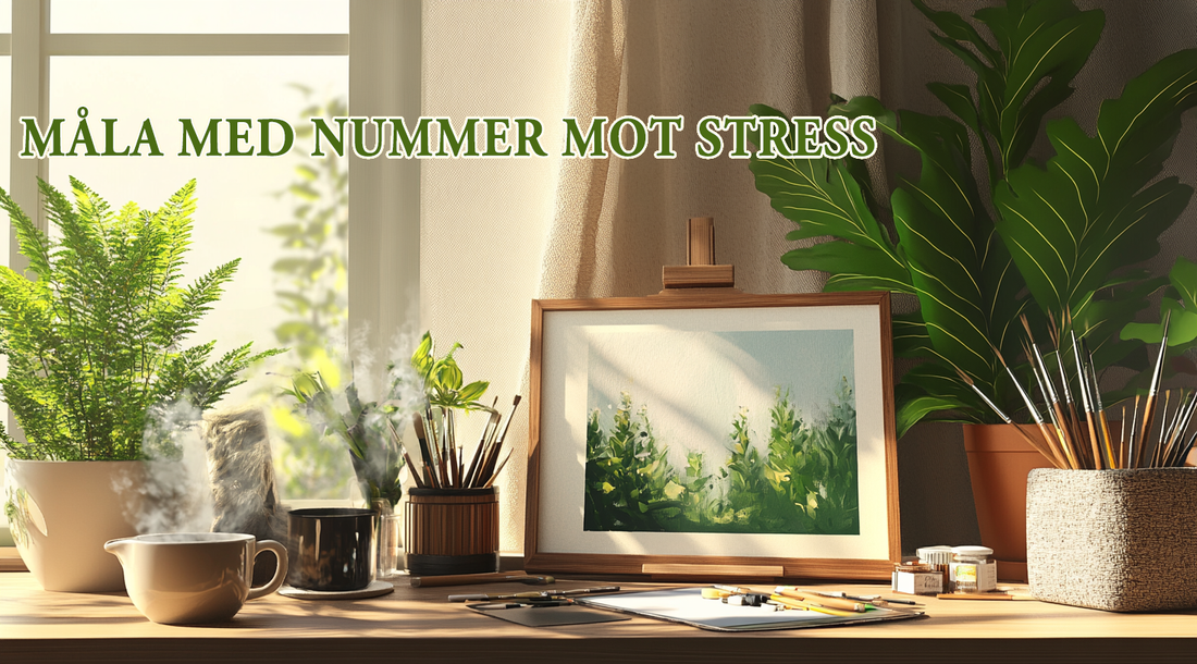 Varför är måla efter nummer ett effektivt sätt att lindra ångest och stress?