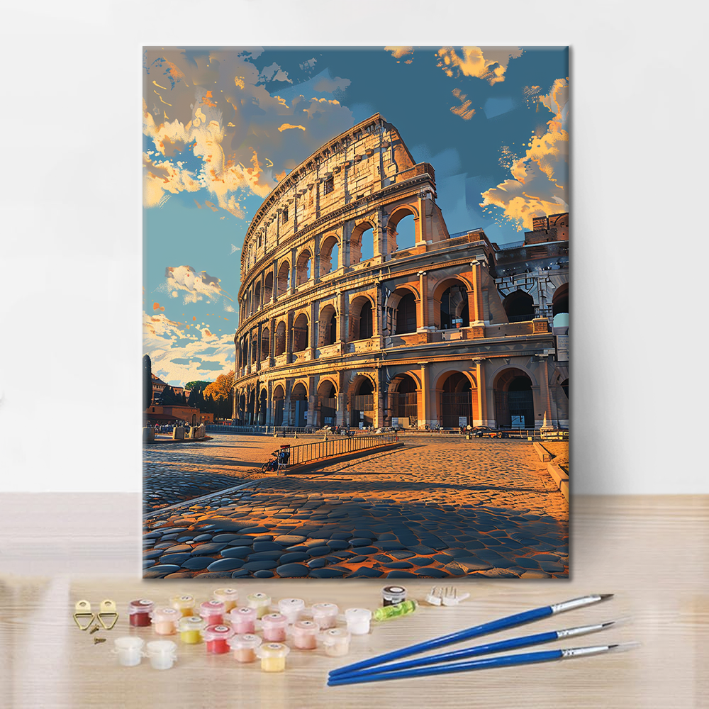 Rom Colosseum - Måla Efter Siffror