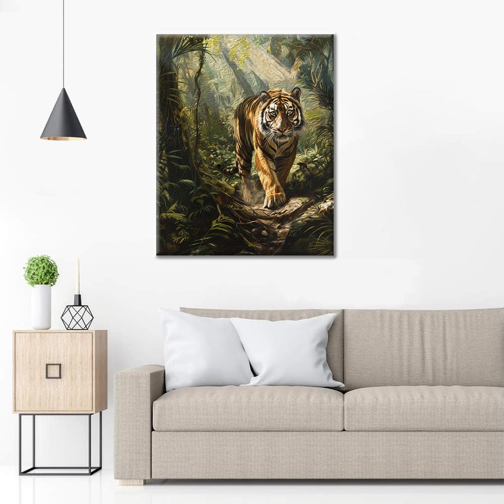 Bengalisk Tiger - Måla Efter Siffror