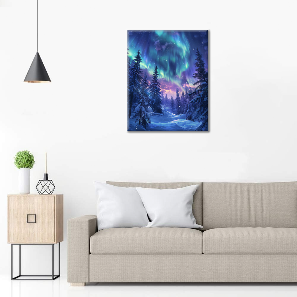 Aurora Forest - Måla Efter Siffror