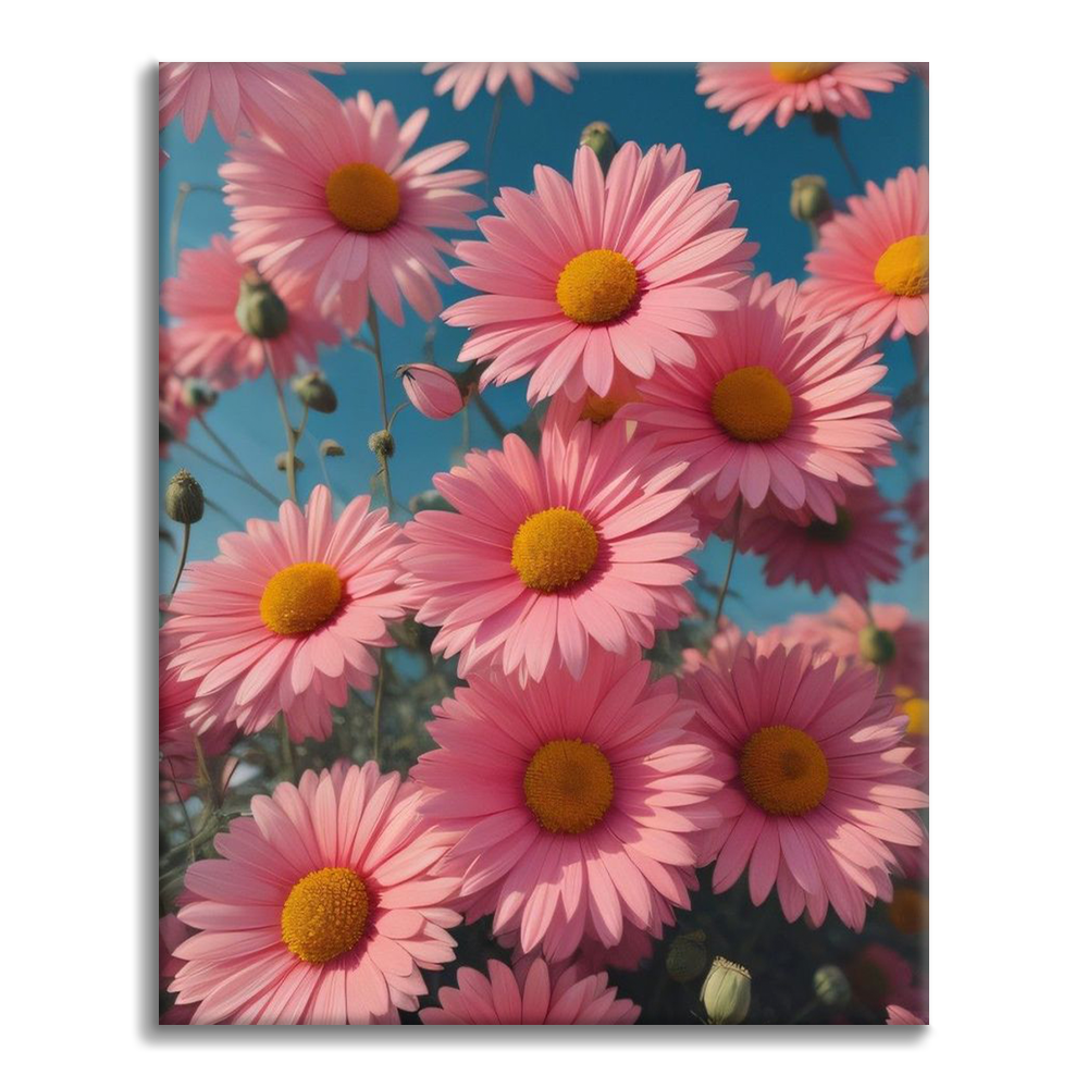 Vackra Blommor - Måla Efter Siffror