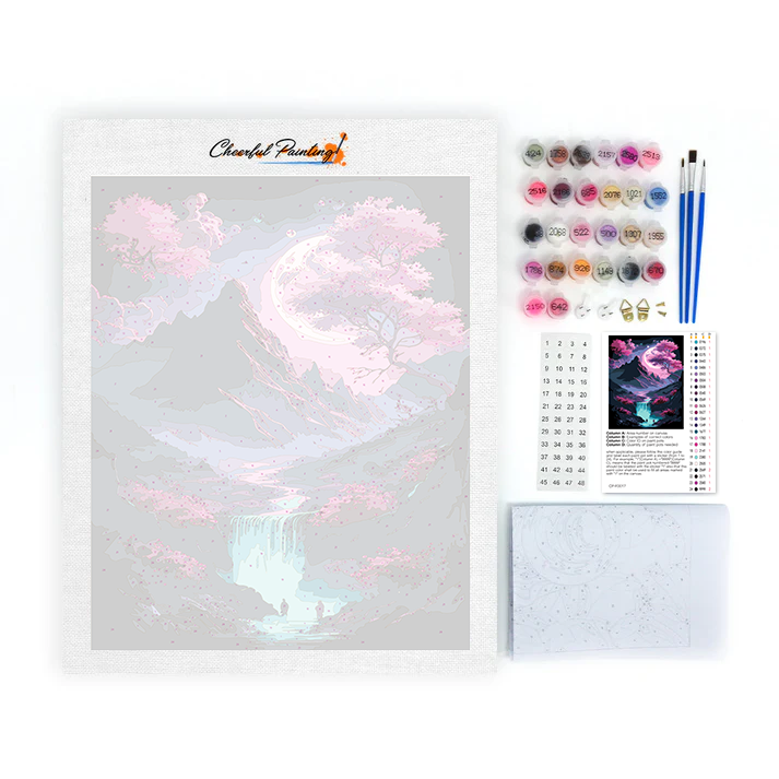 Sakura Valley Art - Måla Efter Siffror