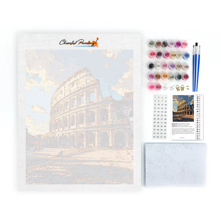 Rom Colosseum - Måla Efter Siffror