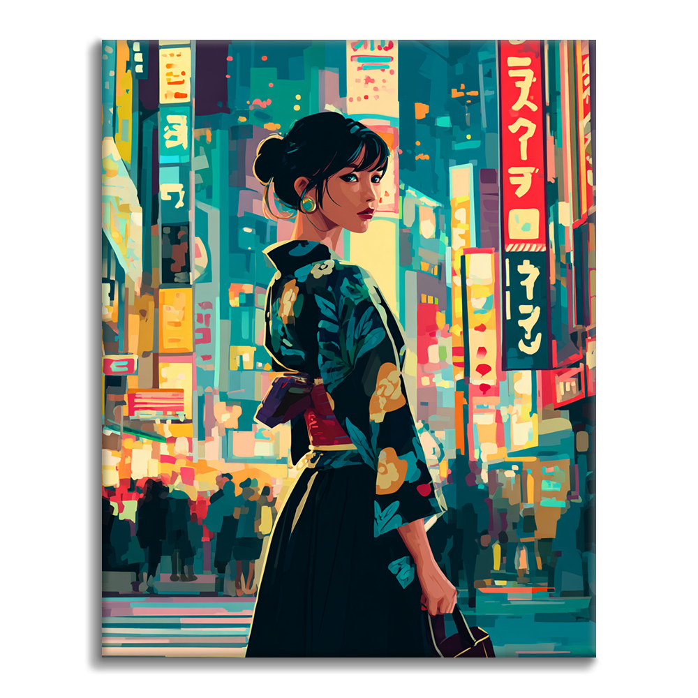 Tokyonätter - Måla efter siffror