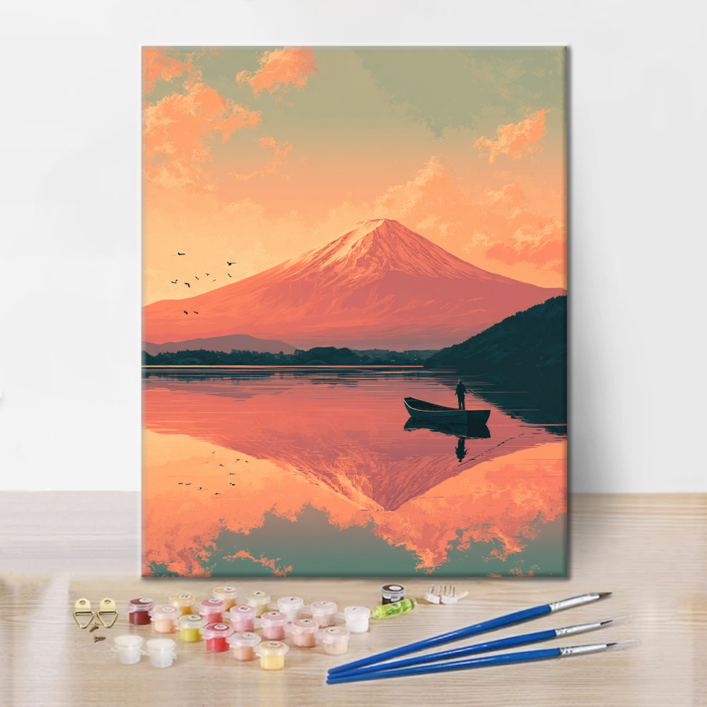 Fujisan Twilight - Måla efter siffror