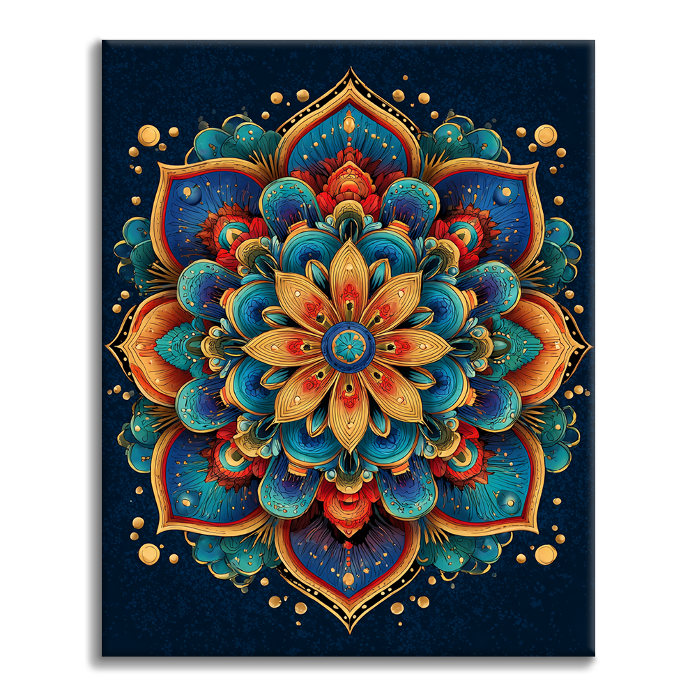 Glory Mandala - Måla efter siffror