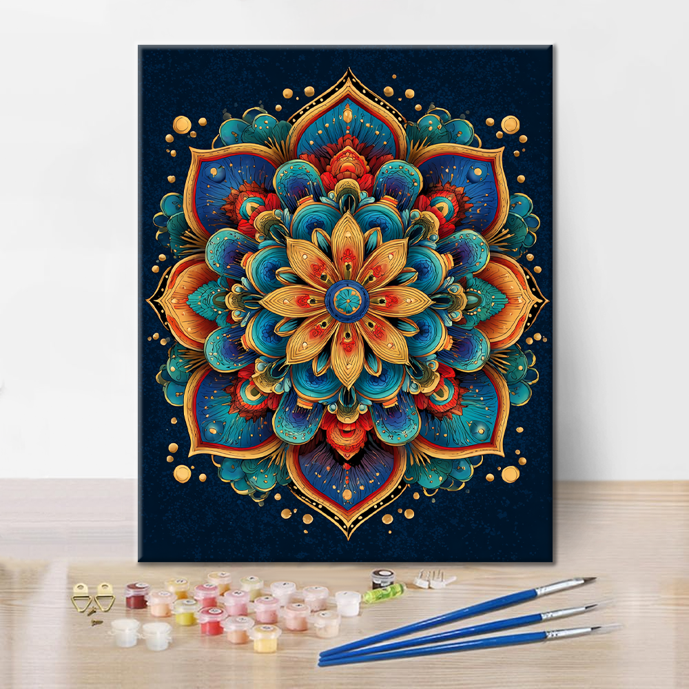 Glory Mandala - Måla efter siffror