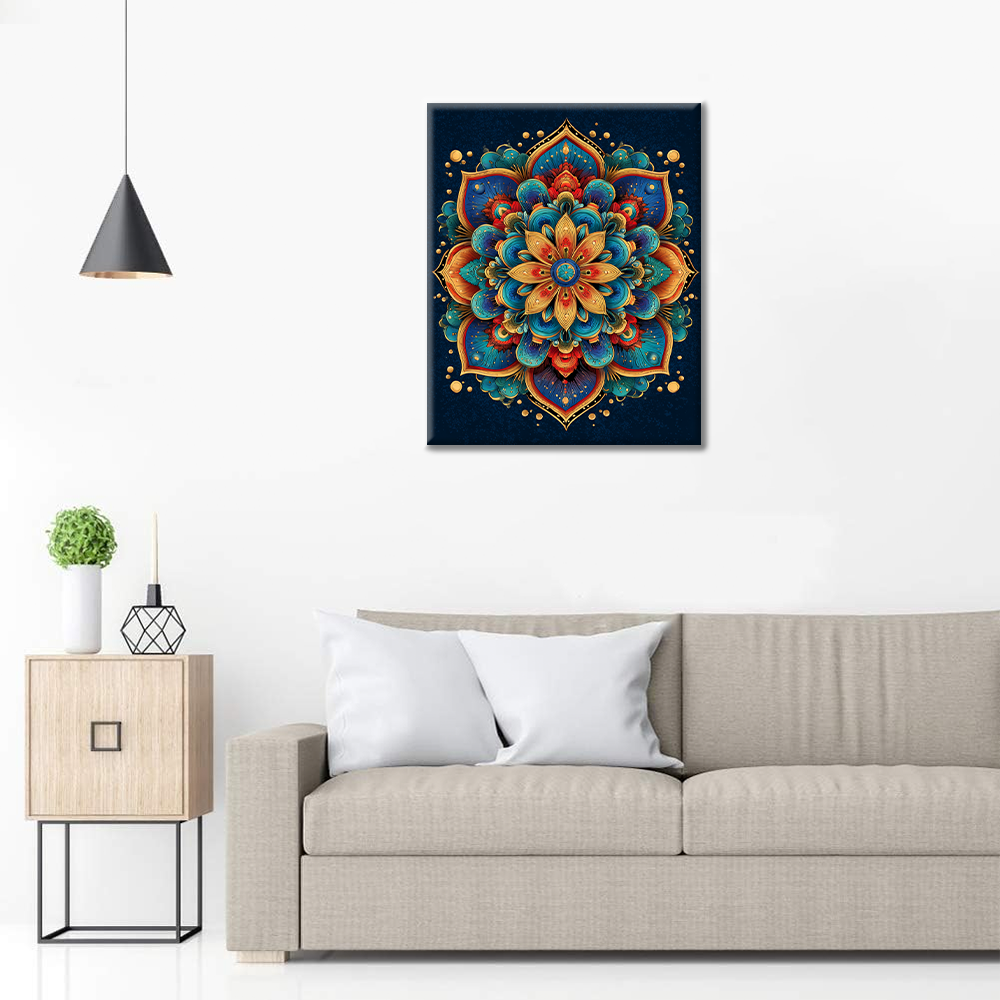 Glory Mandala - Måla efter siffror