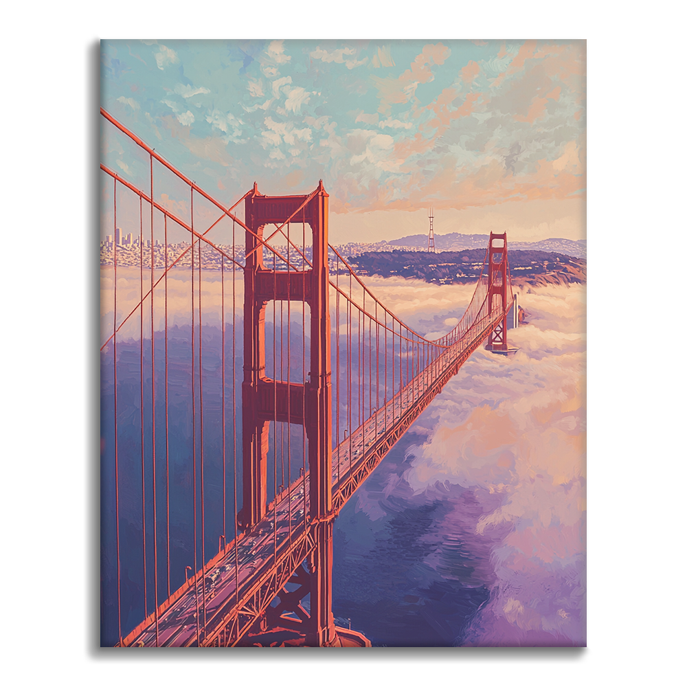 Golden Gate-bron - Måla efter siffror