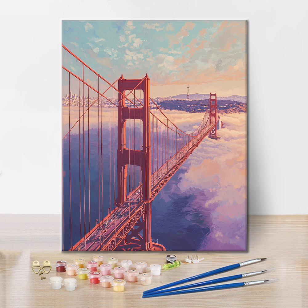 Golden Gate-bron - Måla efter siffror