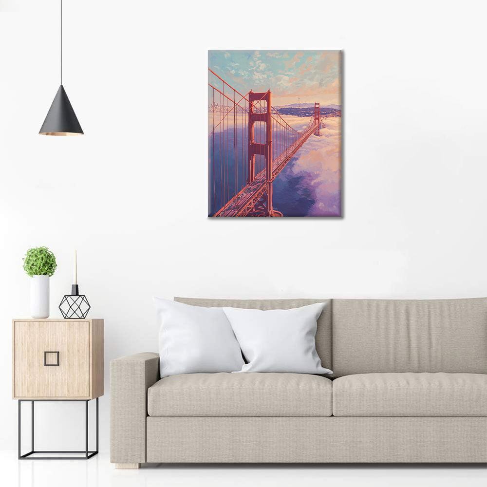 Golden Gate-bron - Måla efter siffror
