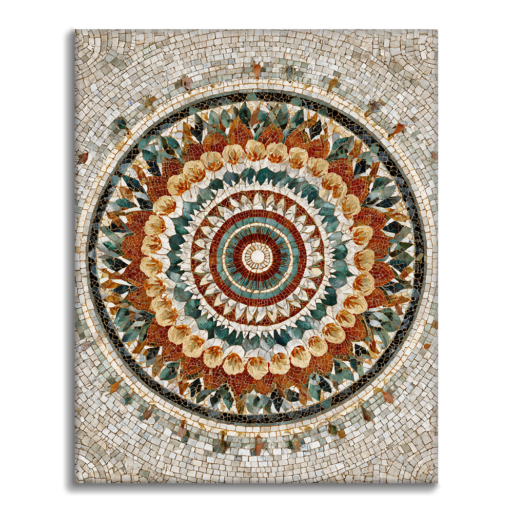 Layered Color Mandala - Måla efter siffror