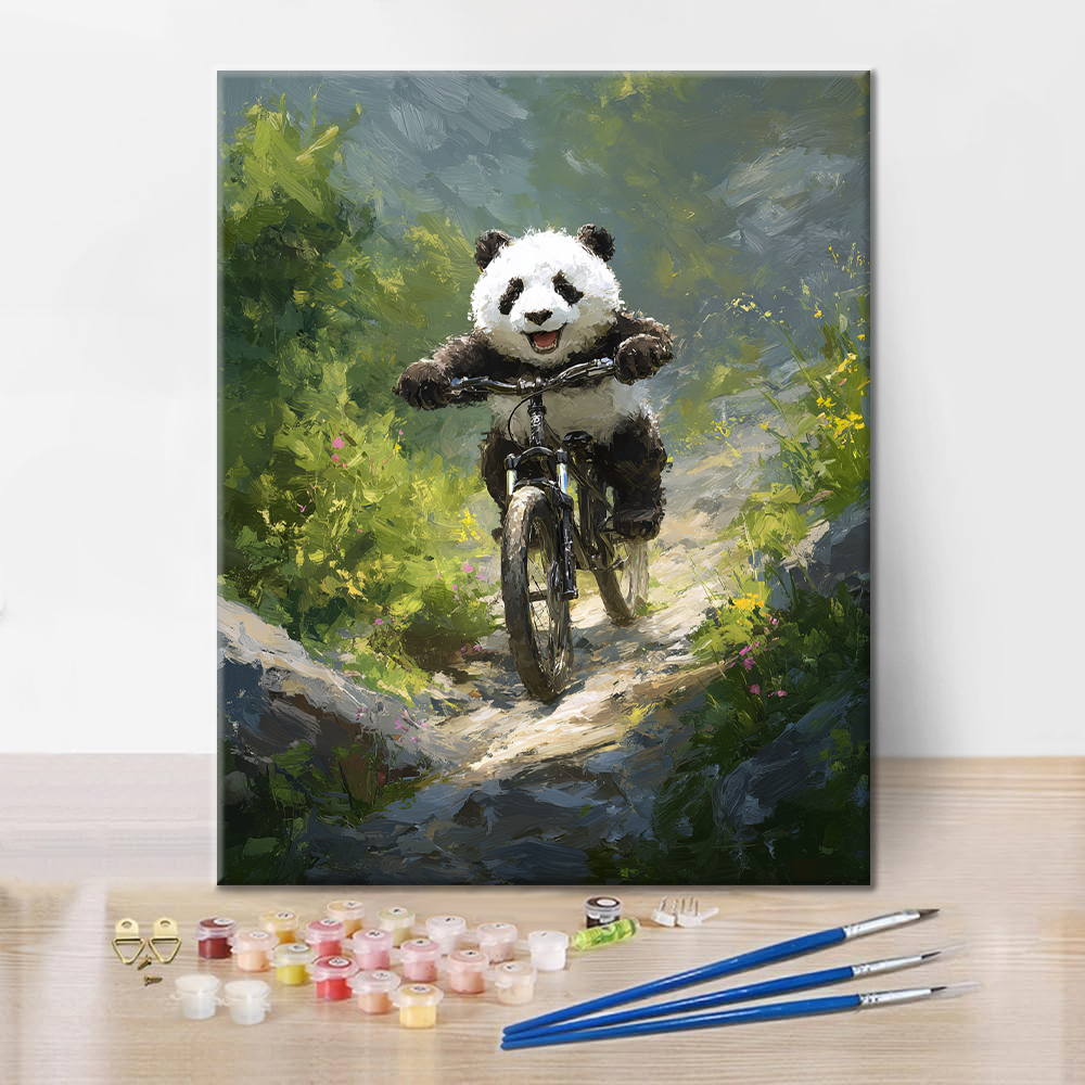 Panda Mountainbike - Måla efter siffror