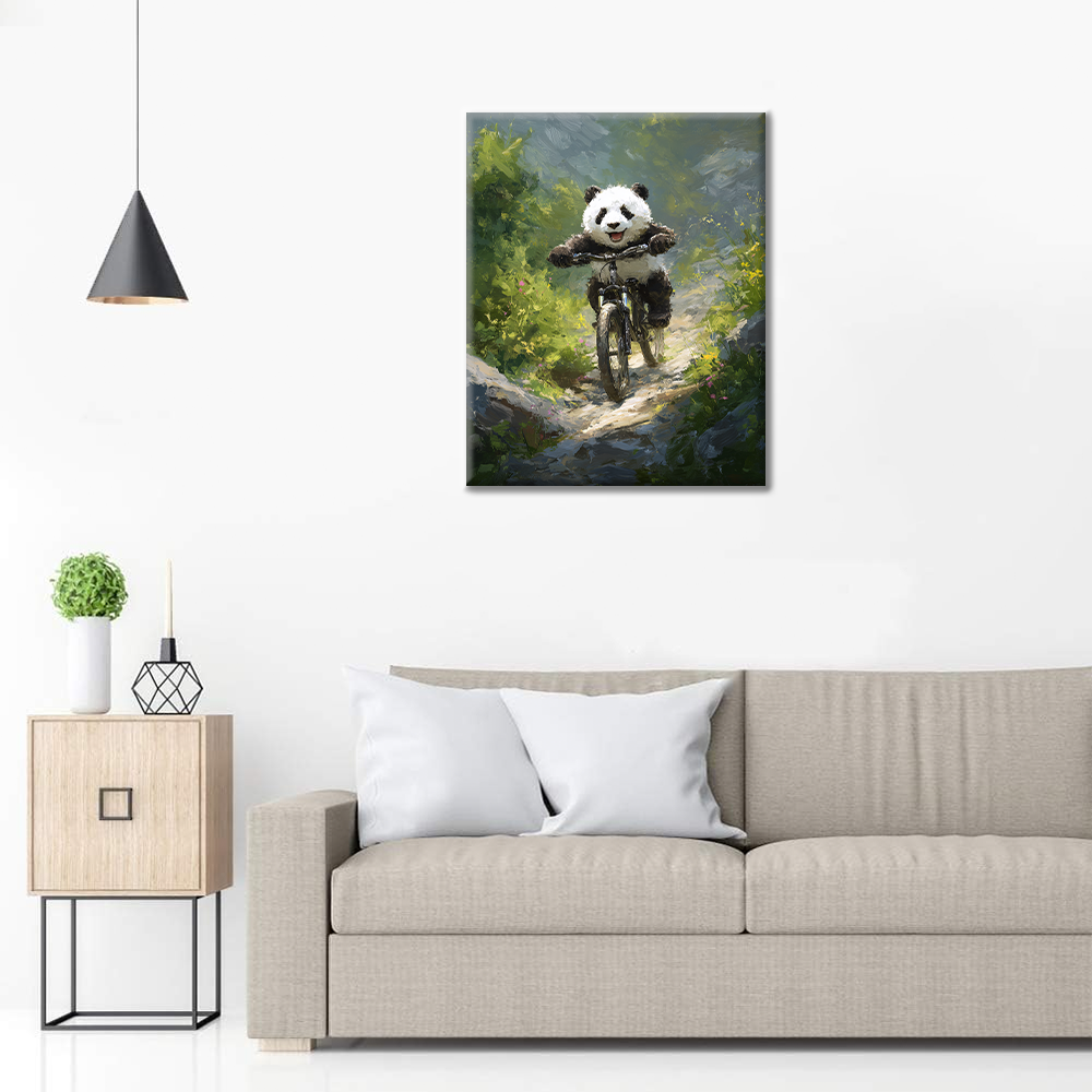 Panda Mountainbike - Måla efter siffror