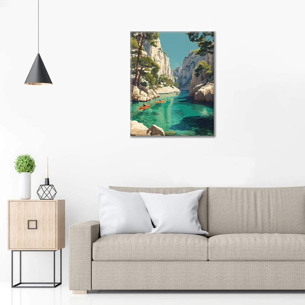 Calanques i Cassis - Måla efter siffror