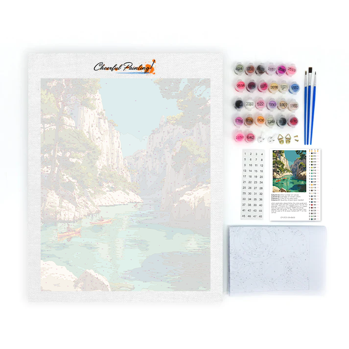 Calanques i Cassis - Måla efter siffror