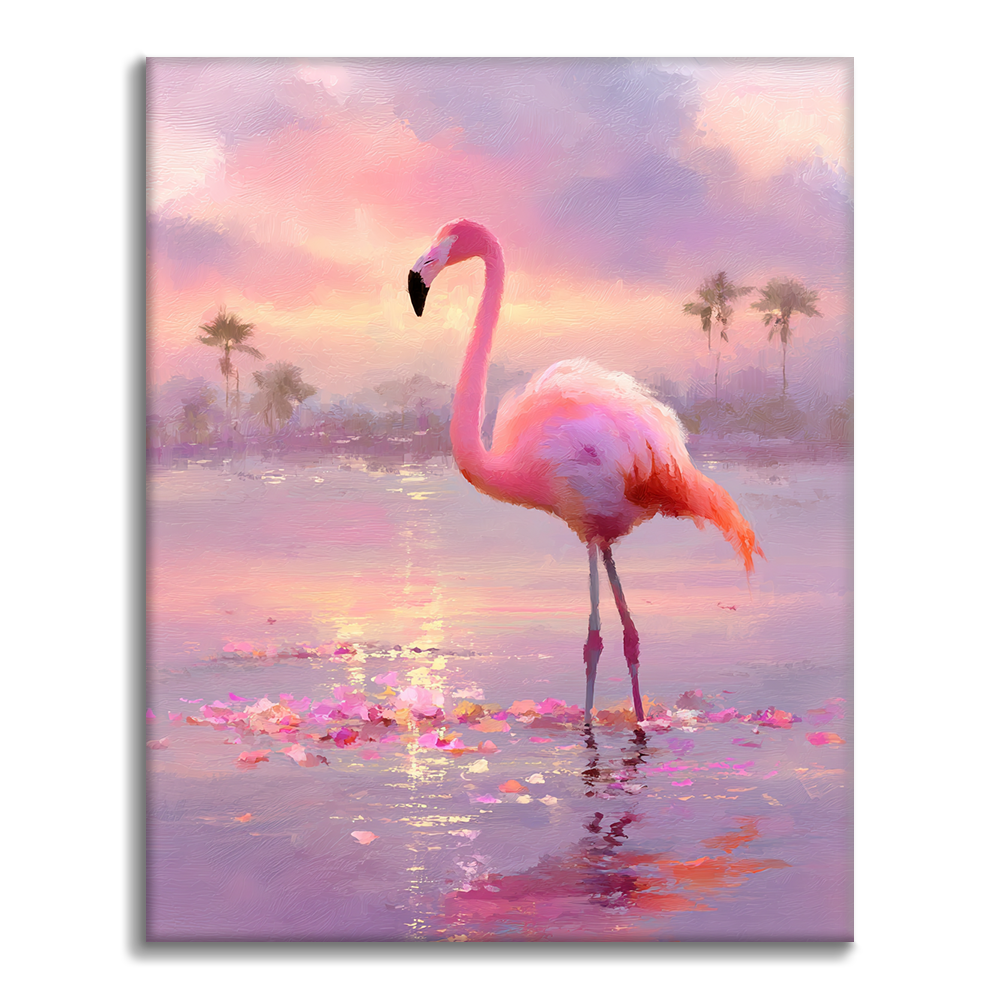 Twilight Flamingo - Måla efter siffror