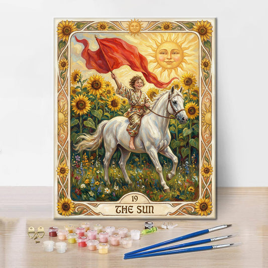 Solen - Måla efter siffror