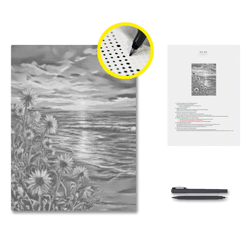 Gyllene stranden - Prickmålning