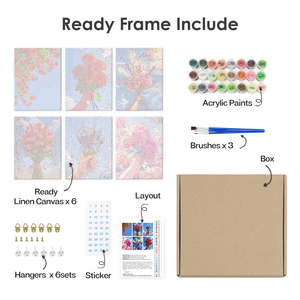 Blommande Himmel – Måla efter nummer