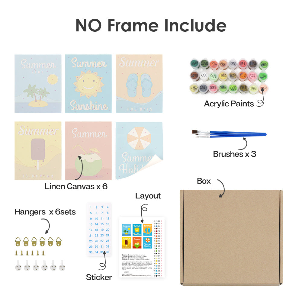 Somrig Glöd – Måla efter nummer