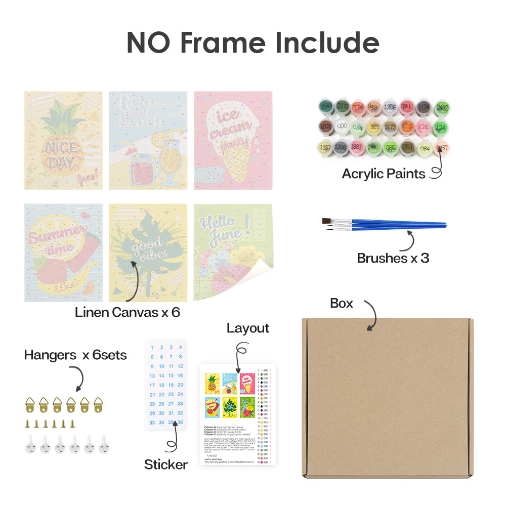 Söt Sommar – Måla efter nummer