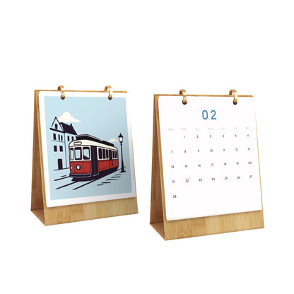 Vintage Travel-2027 Måla efter siffror-kalender