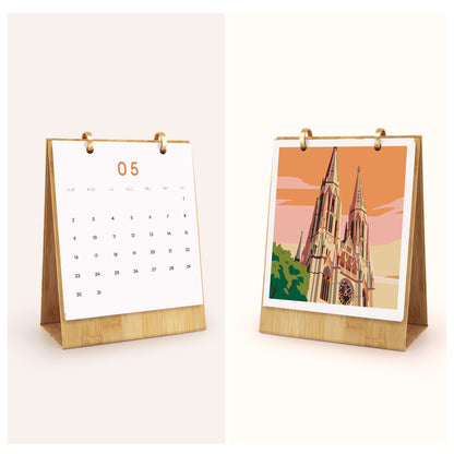 Vintage Travel-2027 Måla efter siffror-kalender