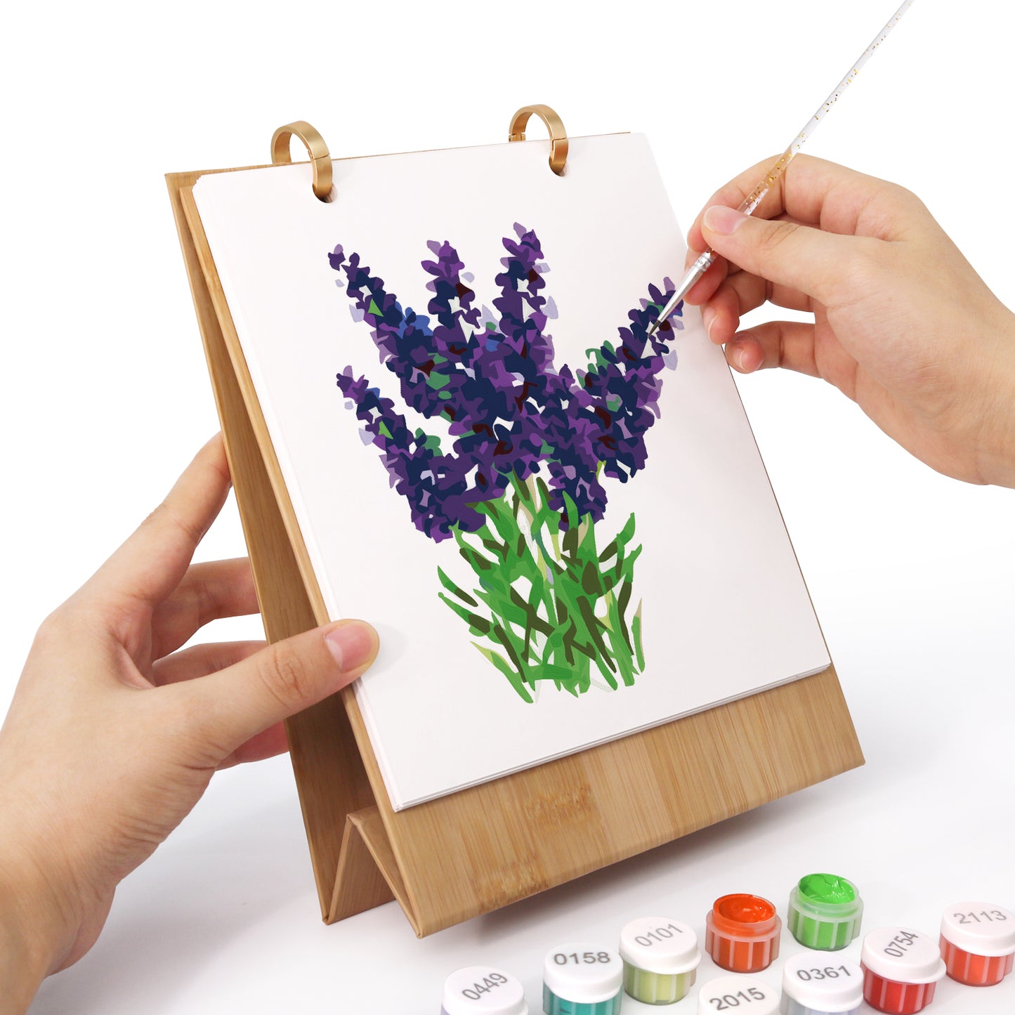 Blommor-2027 Måla efter siffror-kalender