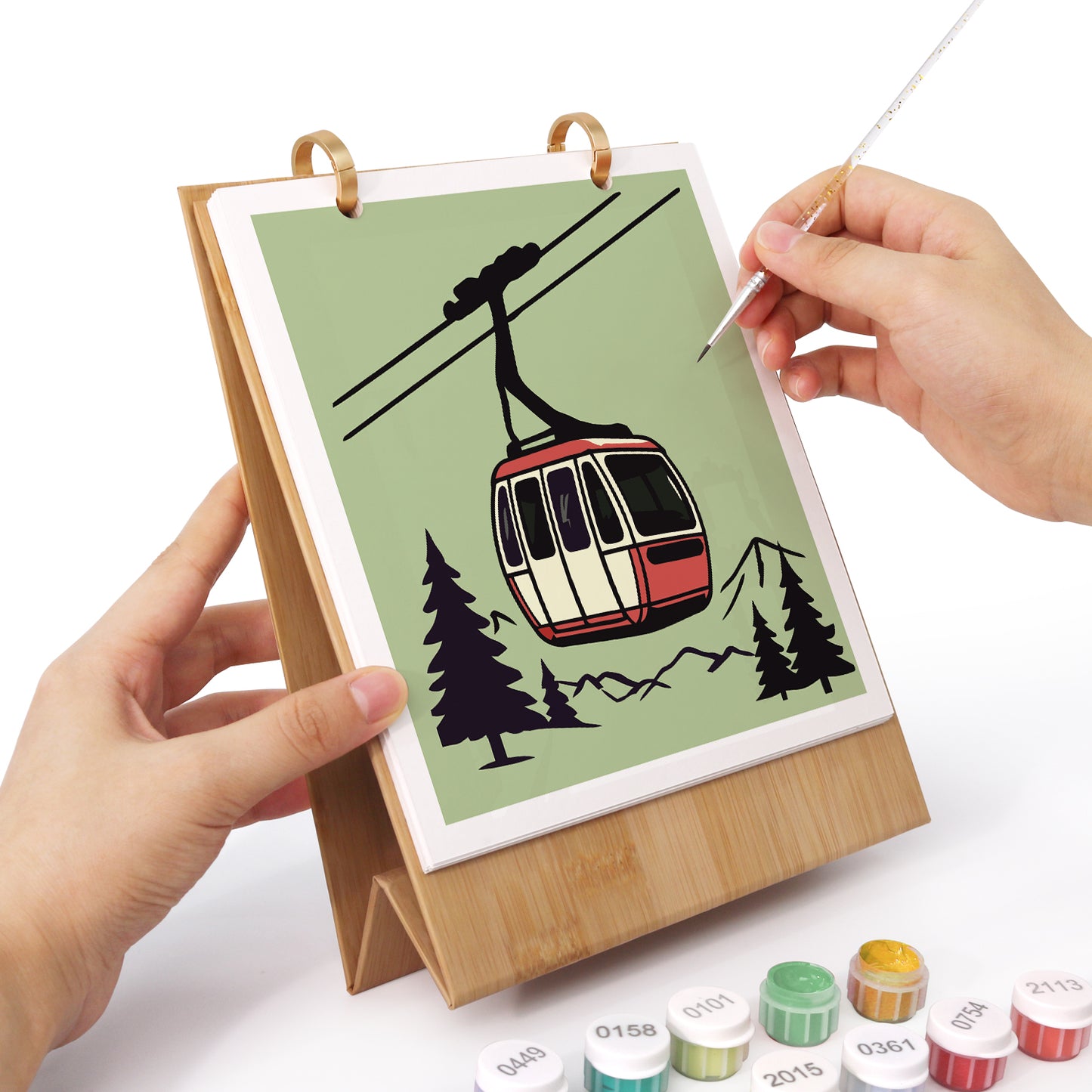 Vintage Travel-2027 Måla efter siffror-kalender