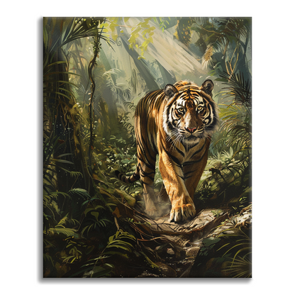Bengalisk Tiger - Måla Efter Siffror