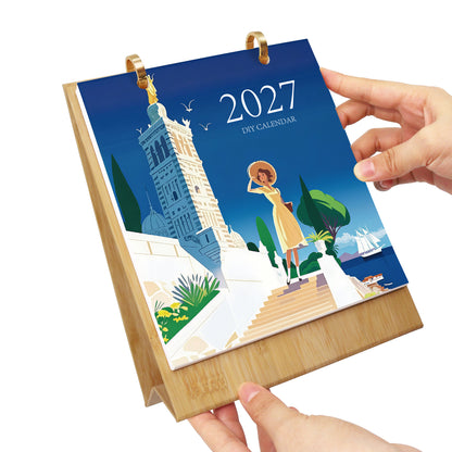Världsresor-2027 Måla efter siffror-kalender