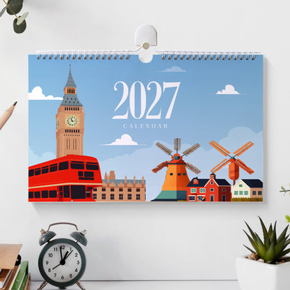 Stad-2027 Måla efter siffror-kalender
