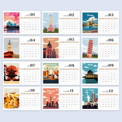 Stad-2027 Måla efter siffror-kalender