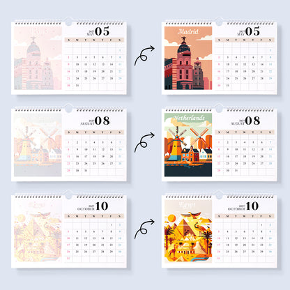 Stad-2027 Måla efter siffror-kalender
