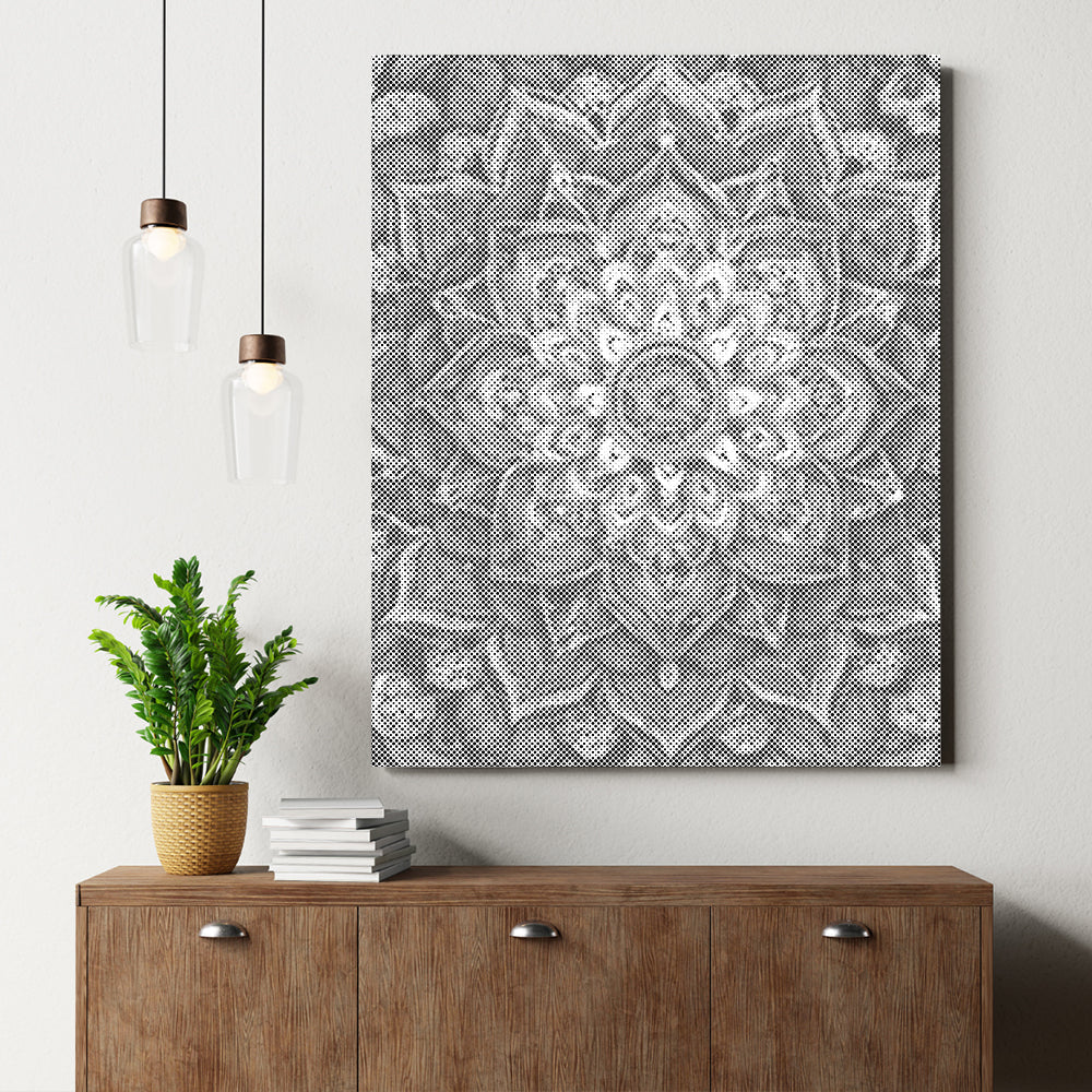 Regnbågsblommandala - Prickmålning