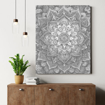 Regnbågsblommandala - Prickmålning