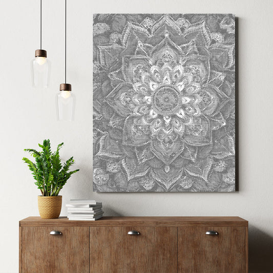 Regnbågsblommandala - Prickmålning