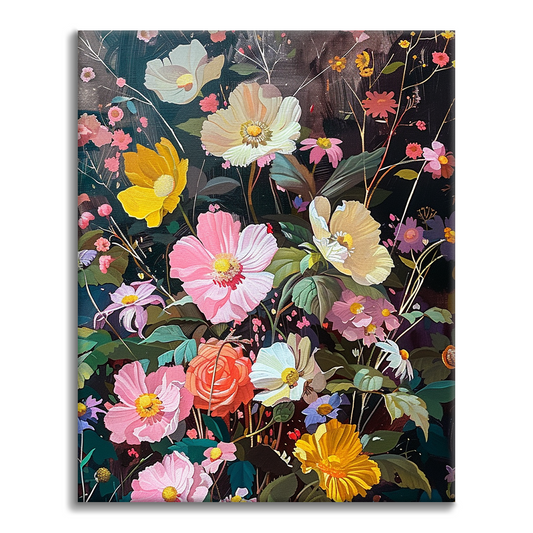Vild Blomma - Måla Efter Siffror