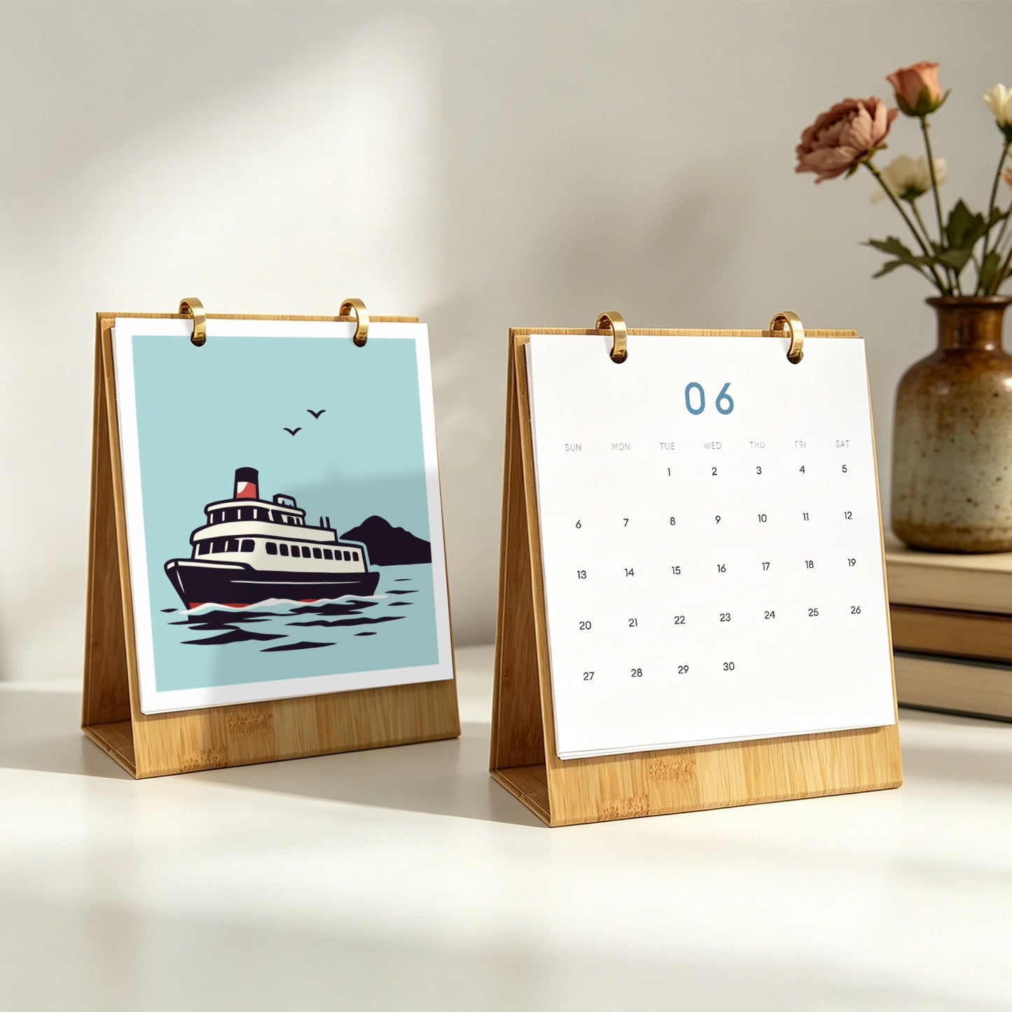Vintage Travel-2027 Måla efter siffror-kalender