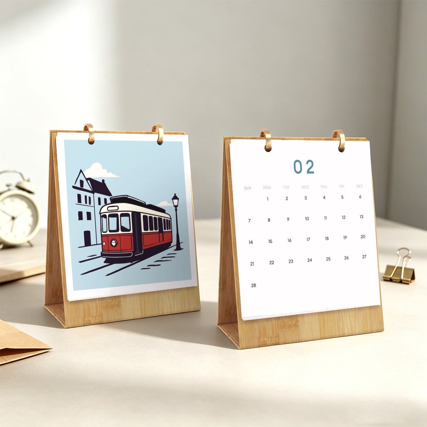 Vintage Travel-2027 Måla efter siffror-kalender