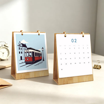 Vintage Travel-2027 Måla efter siffror-kalender