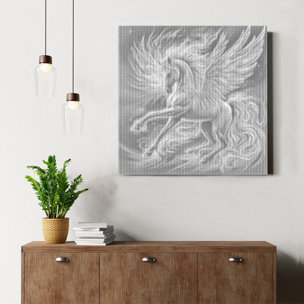 Pegasus med glödande - Prickmålning