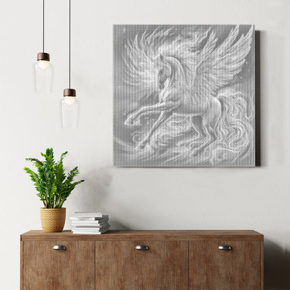 Pegasus med glödande - Prickmålning