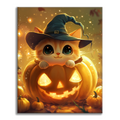Pumpkin Kitty - Måla Efter Siffror
