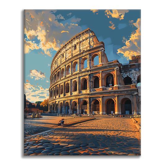 Rom Colosseum - Måla Efter Siffror