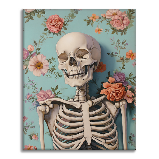 Smiling Skull - Måla Efter Siffror