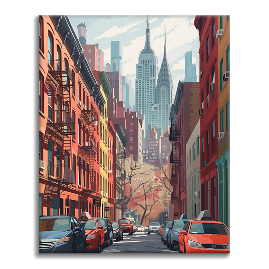 New York - Måla Efter Siffror