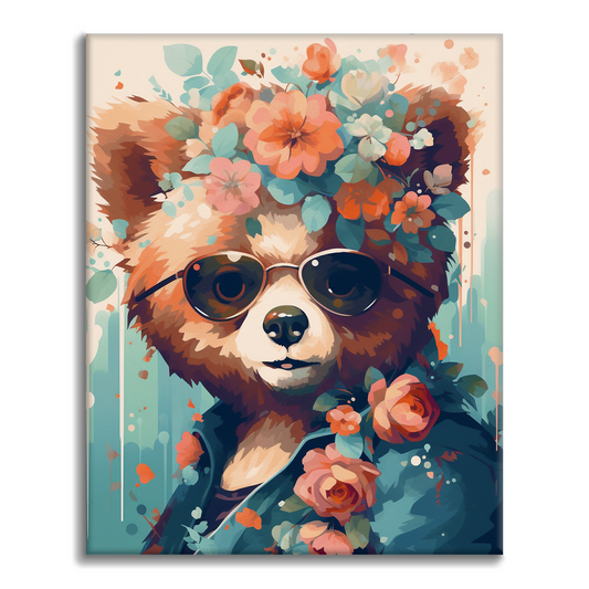 Furry Bear - Måla Efter Siffror
