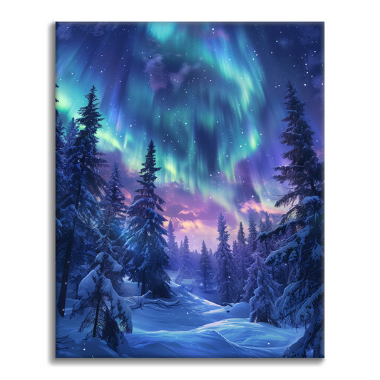 Aurora Forest - Måla Efter Siffror
